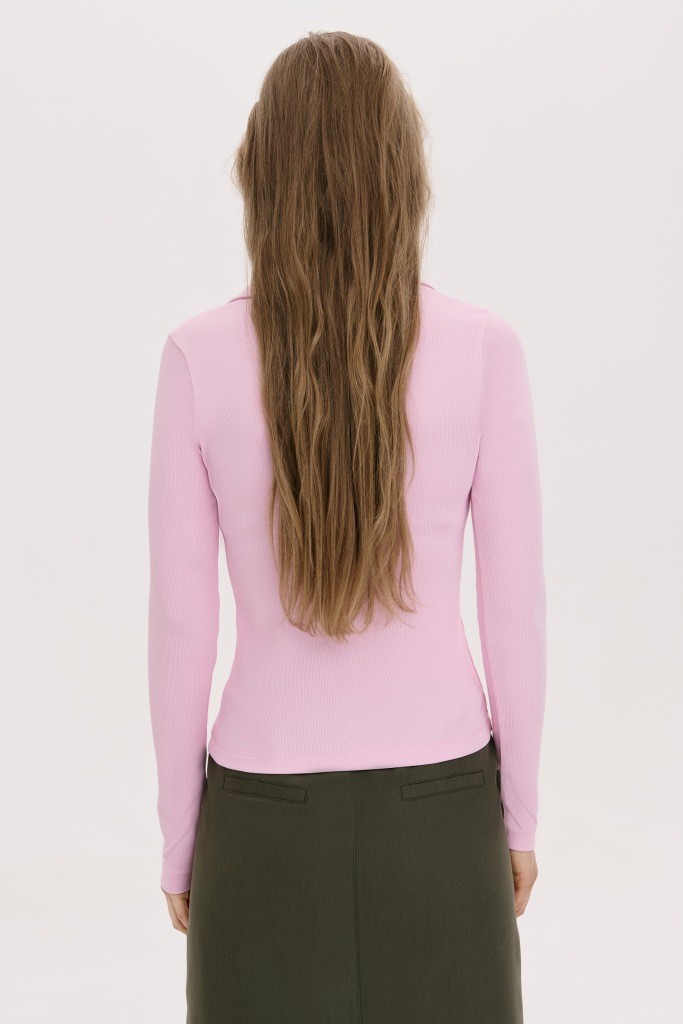 МІНІМАЛІСТИЧНИЙ ЛОНГСЛІВ-ПОЛО 1212-2 зображення 3